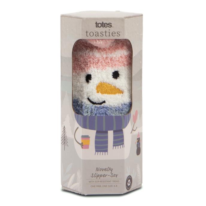 totes toasties® Ladies Novelty Super Soft Slipper Socks Snowman Extra Image 4